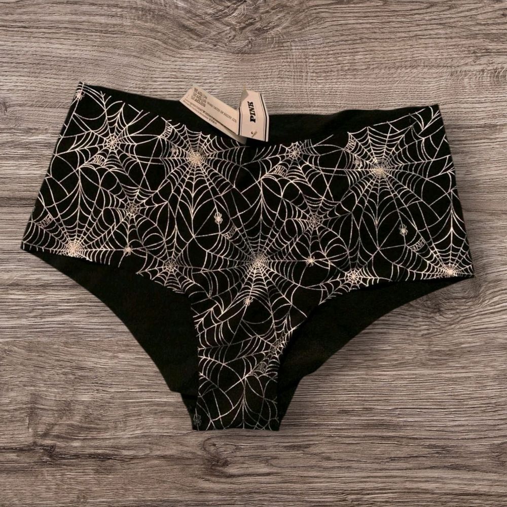 Victoria's Secret PINK No-Show Spider Web Cheeky Panty